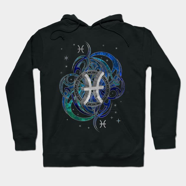 Pisces Zodiac Sign Water element Hoodie by Nartissima